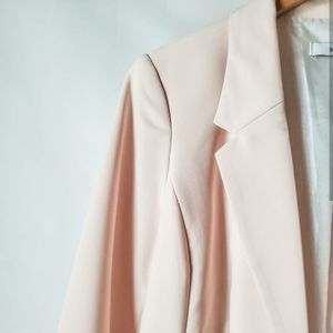 NWT Kensie Rebekah Stretch Crepe Blush Blazer